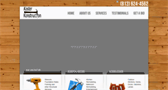 Desktop Screenshot of kosterkonstruction.com